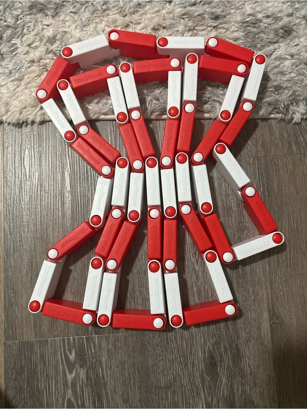 Red & White Modular Linking Toy - Creative Build Set